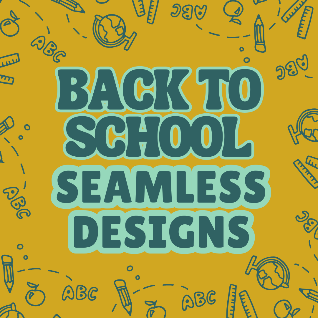 Back to School Seamless Fabric Designs